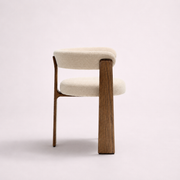 Silla de chenilla y madera maciza lateral